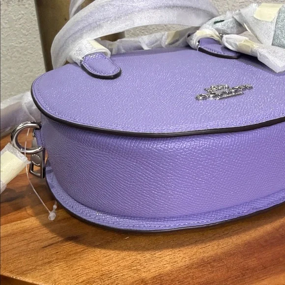 Coach CR253 Blueberry Crossbody In Light Violet NWT - Picture 8 of 12